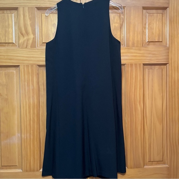 Nine West Black Sleeveless Dress With Pearl Accents at Neckline Size 12 NWT - Picture 4 of 12